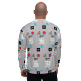 TTG Family Logo Unisex Bomber Jacket (Silver) - StereoTypeTees