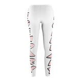 White/Pink Legendary Leggings - StereoTypeTees