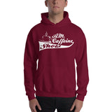 A.M. Caffeine Hoodie (White) Logo - StereoTypeTees