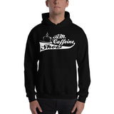 A.M. Caffeine Hoodie (White) Logo - StereoTypeTees
